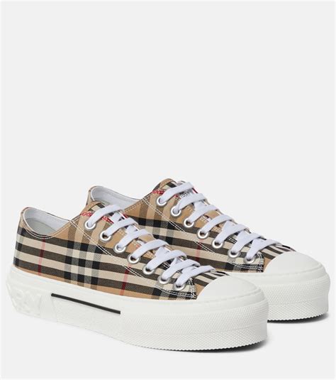 Burberry Check canvas sneakers in multicoloured 